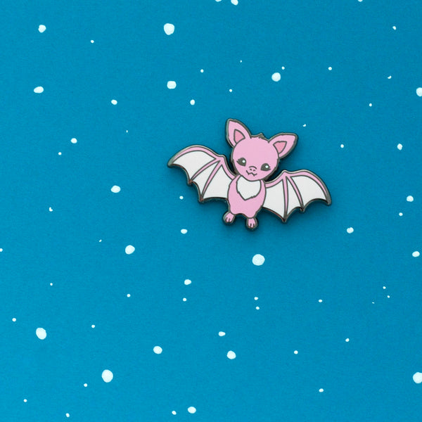 Pink Bat Enamel Pin