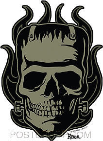 Kruse Franken-Skull Sticker