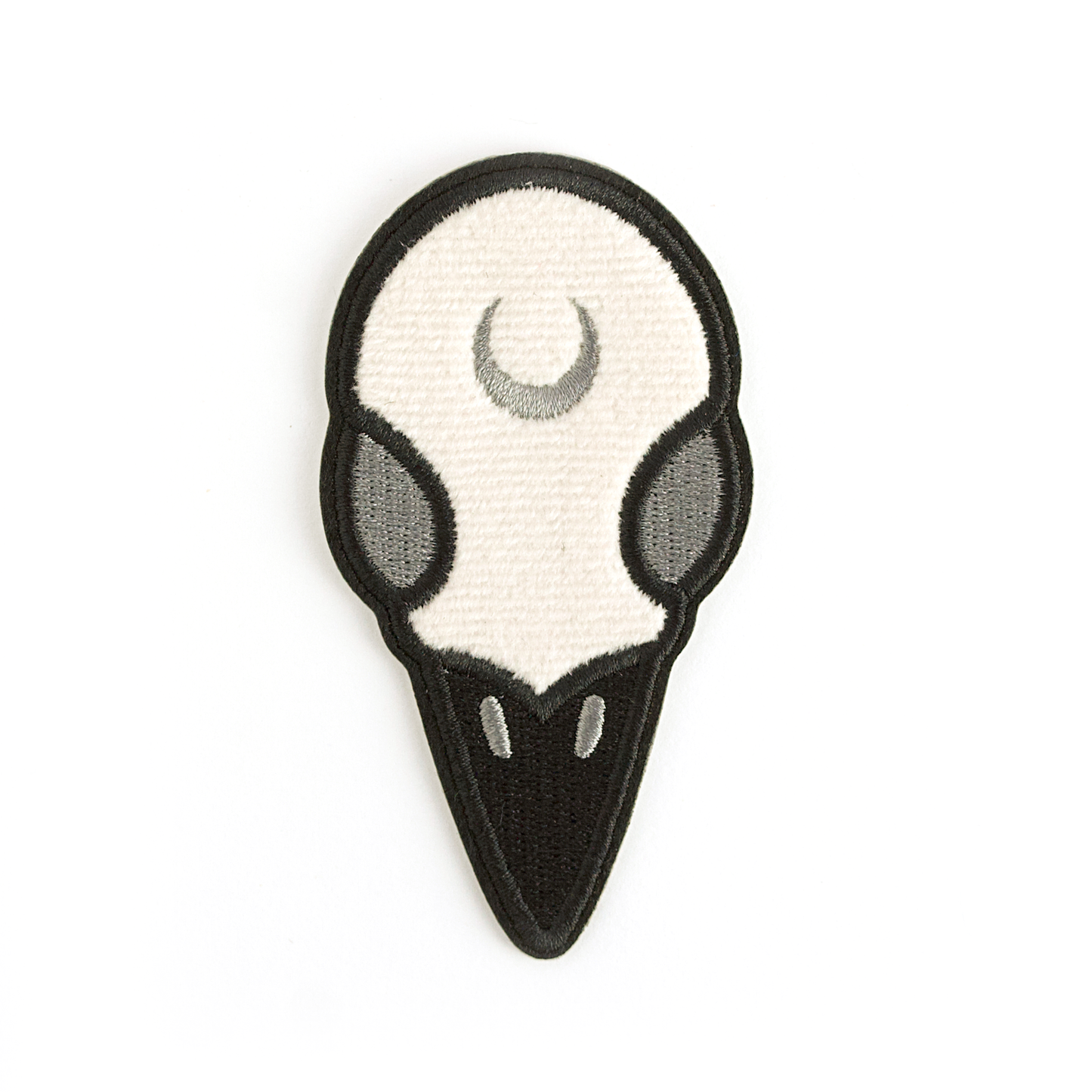 Raven Skull Fuzzy Patch