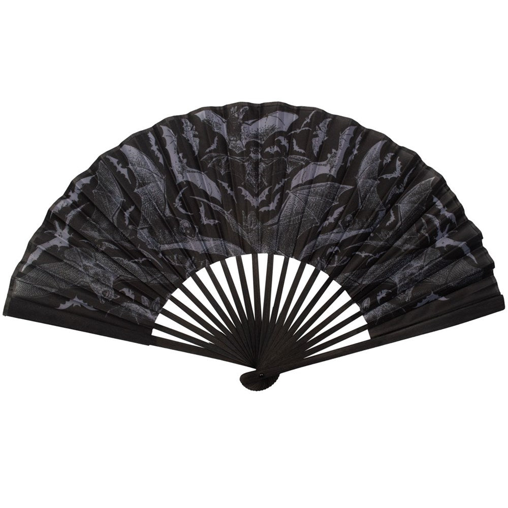 Realistic Bats Fabric Hand Fan