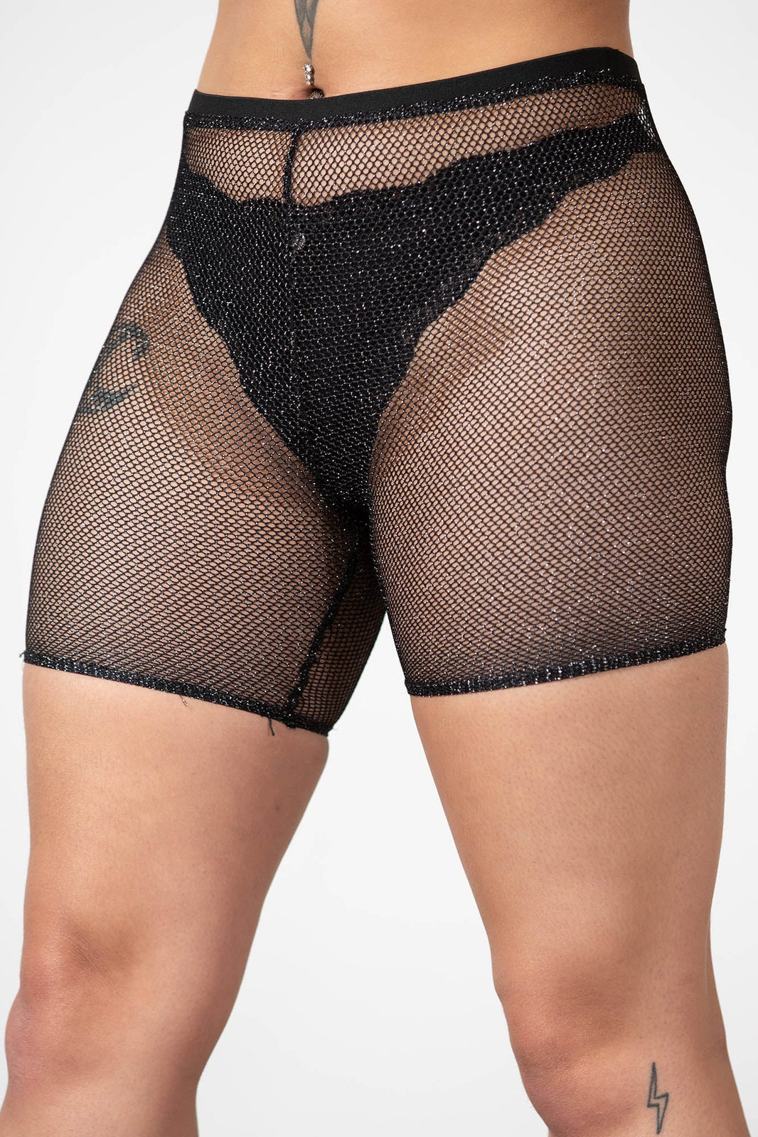 Synth Sigil Fishnet Bike Short