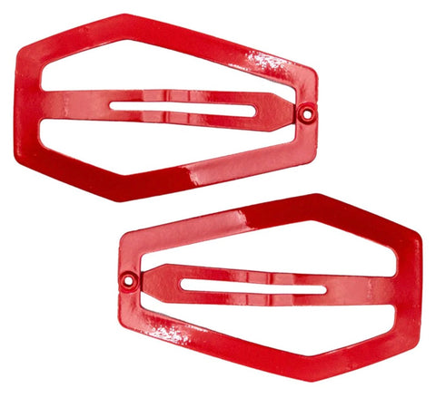 Coffin Snap Hair Clip - Red