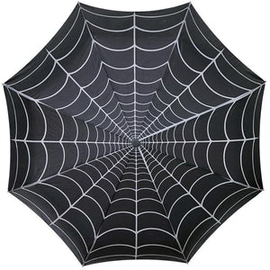 Skull Handle Spiderweb Umbrella