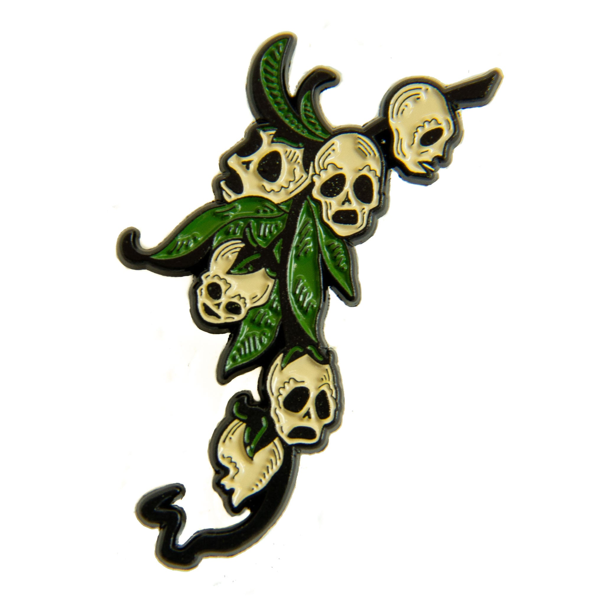 Snapdragon Skull Botanical Enamel Pin