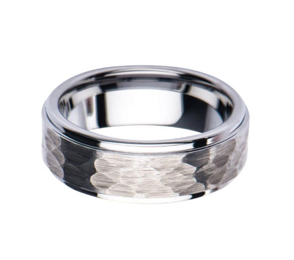 Steel Hammered Ring