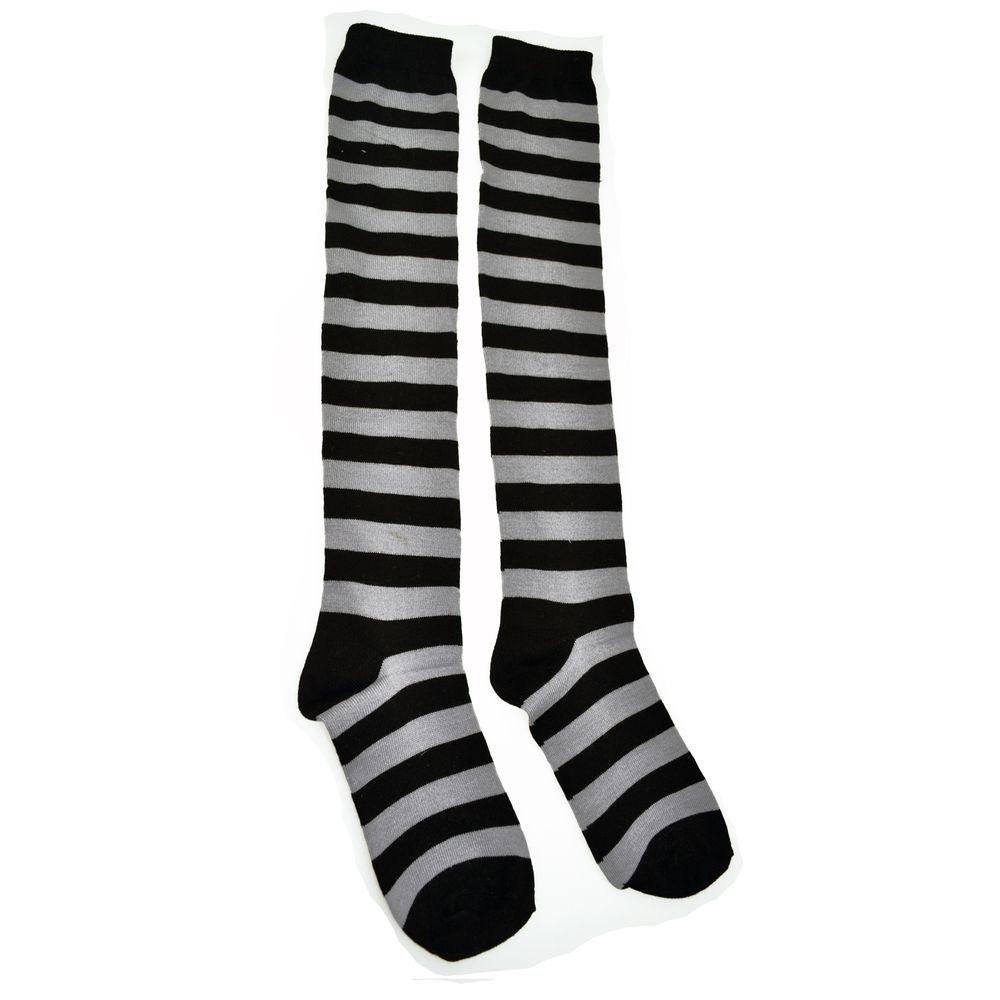 OK Stripe Socks – Black/Grey