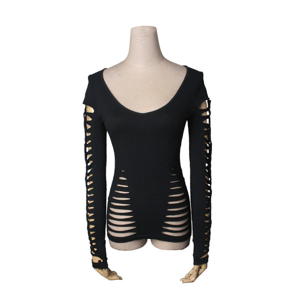 Gothic Burnt Flower Top