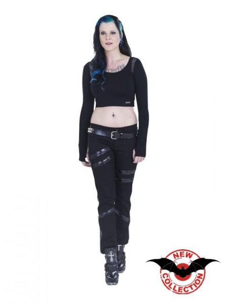 Pants with Black Zippers