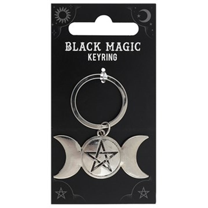 Triple Moon Keyring