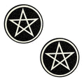 Wicca Black Glitter Nipple Cover Pasties