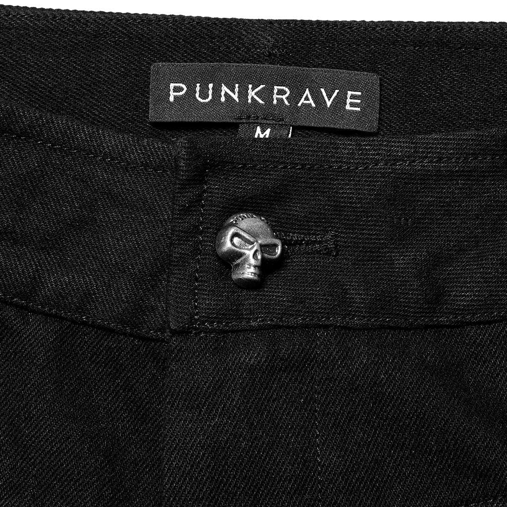 Ripped Buckle Splice Shorts