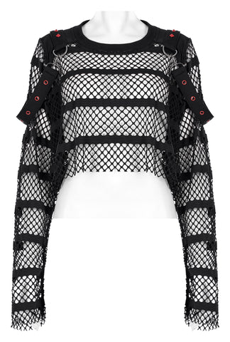 Mesh Crop Top with Straps