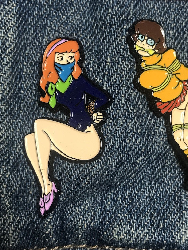 Lewd Daphne outlet Magnetic Enamel Pin