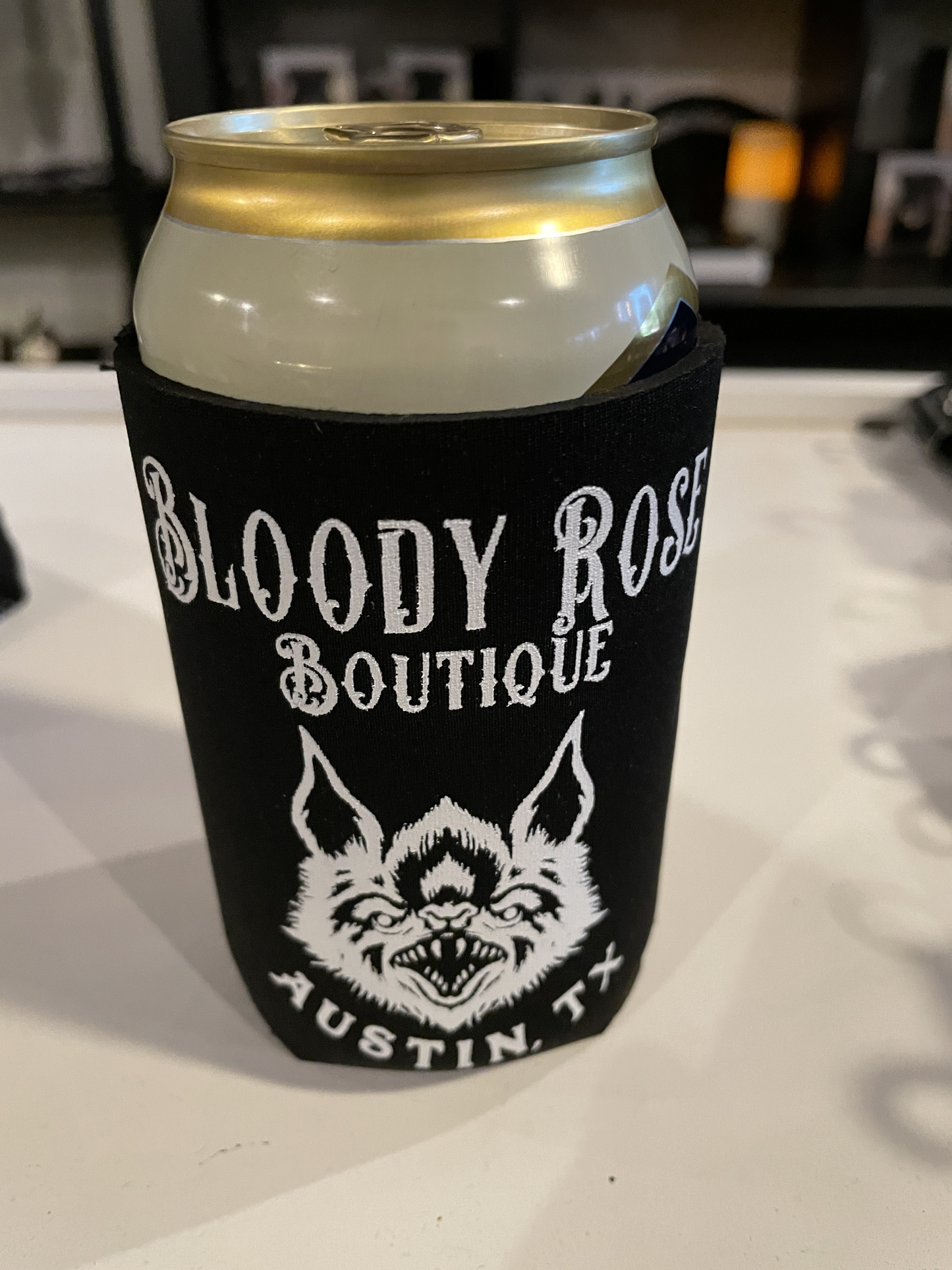 Bloody Rose Bat - Drink Koozie