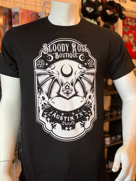 Bloody Rose Bat - Unisex T-Shirt - White