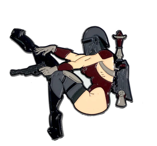 Lady Hunter Enamel Pin