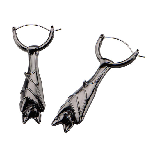 Hanging Bat Plug Hoops