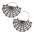 Gunmetal Plated Spider Web Plug Hoop