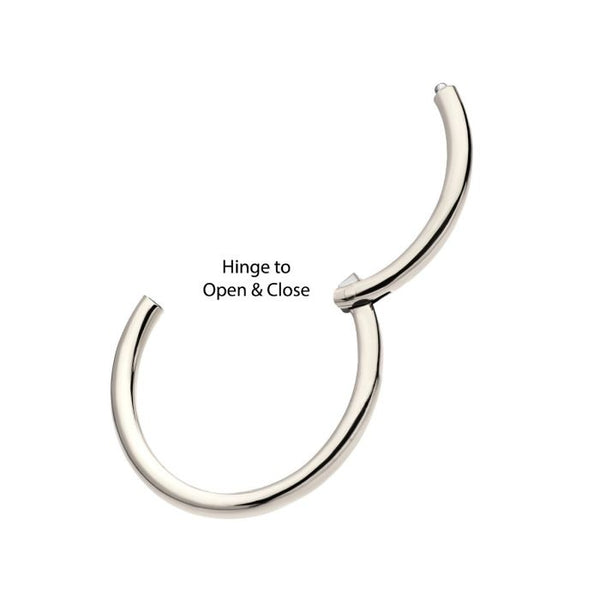 Surgical Steel Basic Hinged Segment Ring - 18g 5/16"